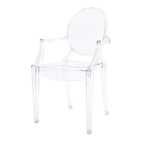 Chaise d'hôtel en cristal de décoration de bons fournisseurs chaise louis chiavari en acrylique transparent pour événements mariage fête