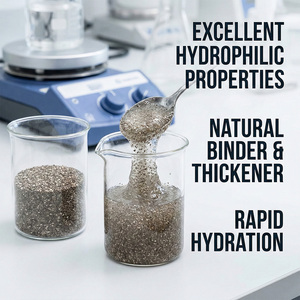 ผงสกัดเมล็ดเจียบริสุทธิ์จากธรรมชาติ โปรตีนเมล็ดเจีย ใยอาหาร (10%-50%) สกัดด้วยตัวทำละลาย เกรดอาหารเพื่อสุขภาพ - Product Image 2