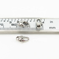 Composants et accessoires de bijouterie Byron, fermoir rond plat en acier inoxydable 316L, fermoir à ressort pour bracelet, collier, chaîne DIY