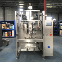 Machine VFFS automatique pour sachets plastiques de 10g à 5kg (sauce, mayonnaise, vinaigrette, jus, lait) avec étiquetage haute productivité