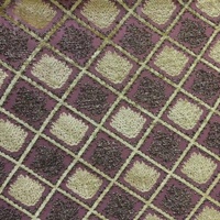 Tissu Jacquard Métallique en Velours avec 25% de Fil Lurex Argenté, Brocart Teint en Fil Extensible pour Robe de Soirée et Tenue Formelle