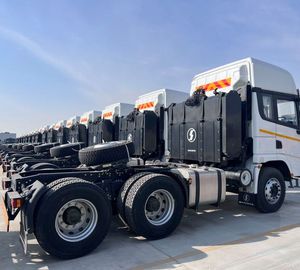 รถบรรทุกรถแทรกเตอร์450HP Weichai รถบรรทุกเครื่องยนต์ดีเซลรถบรรทุกหนัก LHD ซ้ายซ้ายซ้ายซ้ายยูโร2ระบบกันสะเทือนอากาศ
