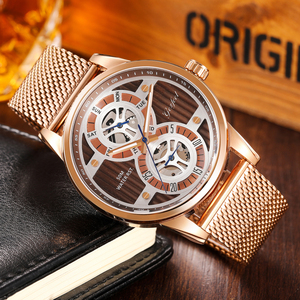 นาฬิกาข้อมือผู้ชาย Seiko VD36 หน้าปัดโปร่งใส สายสแตนเลสสตีลแบบ Milan Mesh ขนาด 45 มม. หน้าปัดใหญ่ สไตล์ลำลอง - Product Image 6