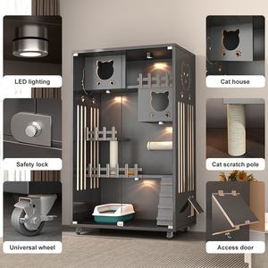 Casa <span class=keywords><strong>para</strong></span> Gatos Moderna y Lujosa, en Oferta, Material de Madera, Villa <span class=keywords><strong>para</strong></span> Gatitos, Cama con Diseño Animal <span class=keywords><strong>para</strong></span> Gatos de Salón - Product Image 3