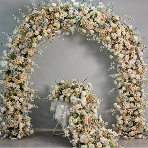 Guirnalda de Flores Artificiales de Rosas de Seda Realistas Estilo Bohemio para Arco de Boda, Decoración para Recepción de Boda - Product Image 3