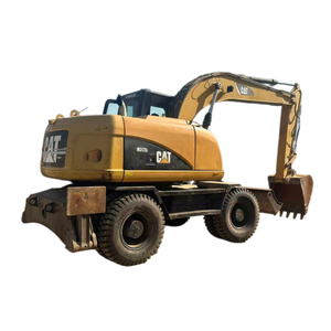 Excavatrice sur pneus Caterpillar M317D2 d'occasion, 17 tonnes, d'origine japonaise, hydraulique, matériel de construction - Product Image 1