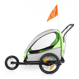 Remolque plegable <span class=keywords><strong>para</strong></span> bicicleta de <span class=keywords><strong>perro</strong></span>, carrito <span class=keywords><strong>para</strong></span> mascotas, vagón de bicicleta, transportador de carga con 3 entradas y pantalla de malla transpirable <span class=keywords><strong>para</strong></span> viajes y todoterreno - Product Image 5