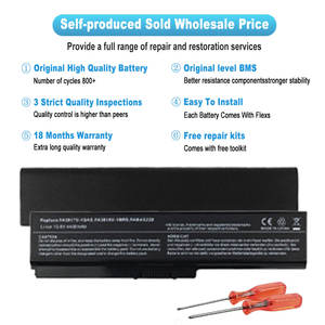 Batterie d'ordinateur portable d'usine pour <span class=keywords><strong>Toshiba</strong></span> C 660 PA3888u PA5013 PA5024 PA5185 PA5107 PA5212 PA5136U <span class=keywords><strong>1BRS</strong></span> batterie Rechargeable pour ordinateur portable - Product Image 2