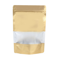Sac à fond plat en plastique composite AL à huit soudures latérales, imprimé sur mesure, pour emballage alimentaire, 250g, 500g, 1kg, pour grains de café