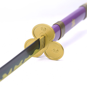 Minghu-espada de Anime hecha a mano, espada Roronoa Zoro, pluma del cielo, Slash púrpura, Yan Mo, espada de Anime japonés - Product Image 3