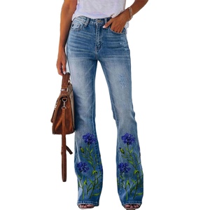 Jean en denim <span class=keywords><strong>taille</strong></span> haute pour <span class=keywords><strong>femme</strong></span>, coupe skinny ou jambe large, <span class=keywords><strong>grande</strong></span> <span class=keywords><strong>taille</strong></span>, imperméable, tendance, décontracté - Product Image 3