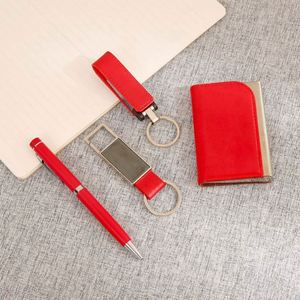 Custom USB Drive <b>Gift</b> <b>Set</b> - Branded Flash Drive, Keychains, Business Card Case & Pen for Corporate Giveaways - Product Image 3