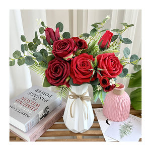 Vente en gros MayneX7DSP-B roses artificielles Ros pour la décoration de la maison de mariage - Product Image 5