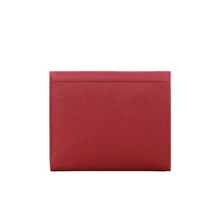 Monedero pequeño de cuero PU con logotipo personalizado, tarjeta de identificación, tarjeta bancaria, monedero, carteras plegables para mujeres y mujeres - Product Image 2