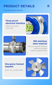 Débitmètre à turbine Capteur Signal d'impulsion Diesel Essence Lait <span class=keywords><strong>Alcool</strong></span> Méthanol Débitmètre d'eau en ligne - Product Image 5