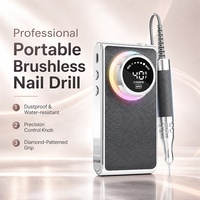 Ponceuse à ongles sans fil rechargeable 40000 tr/min pour manucure et pédicure, élimination des callosités, machine de polissage pour salon