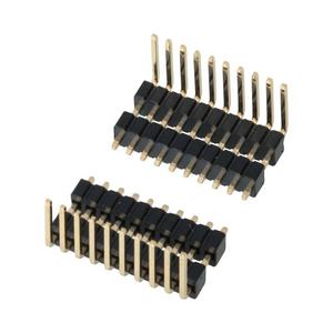 Connecteur à broches double rangée et simple rangée, en plastique, plaqué or, DIP SMD, mâle, pas de 1,27 mm et 2,54 mm, pour PCB - Product Image 4
