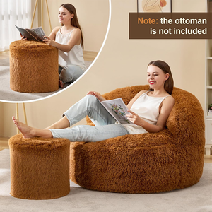 Fauteuil géant pour adulte sans remplissage Grands poufs avec dossier Canapé paresseux - Product Image 2