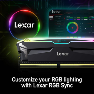 แรม Lexar 16GB ARES RGB DDR4 ความเร็ว 4000MT/s CL18 1.35V สำหรับเดสก์ท็อป รองรับ Intel XMP 2.0 และ AMD Ryzen สีดำ (LD4BU008G-R3600GDLA) - Product Image 3