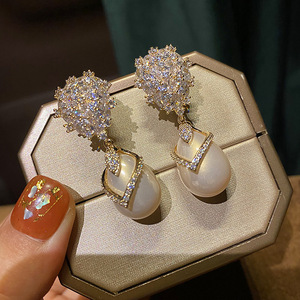 Orecchini pendenti a goccia d'acqua da donna, eleganti in stile principessa, orecchini alla moda per l'uso quotidiano, per feste e banchetti, idea regalo - Product Image 3