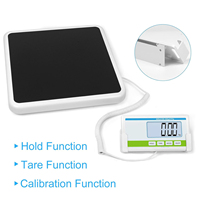 Balance de pesée numérique à plateforme en acier inoxydable de 300 kg avec écran LCD, idéale pour la mesure du poids corporel médical, lecture facile, balance de laboratoire, OEM/ODM pour médecins