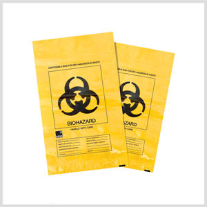 Bolsas de Plástico para Residuos Biológicos Peligrosos y Bolsas de Basura Biológicas de Alta Resistencia para Hospitales, Bolsas Amarillas y Rojas para Residuos Biológicos Peligrosos - Product Image 3