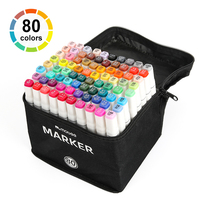 Mobee P-1650-30/40/60/80 Usine de Chine Logo personnalisé Marqueur de croquis d'art à base d'eau Écriture lisse Non toxique pour le dessin et l'art