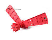 Serrures industrielles de robinet à tournant sphérique avec système d'étiquetage universel à double bras pour le verrouillage sécurisé des appareils