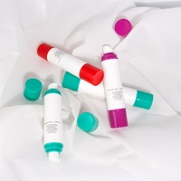 Flacons pompe airless en plastique PP à double tête pour lotion, 10 ml et 15 ml