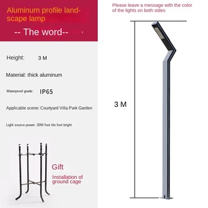 Farola LED Solar de 150W para el patio del hogar, poste de luz de inducción impermeable para exteriores, IP65, IP68, cuerpo de aluminio, alimentación de CA - Product Image 4
