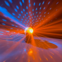 Boule disco motorisée DMX512, rotation à 540 degrés, inclinaison à 180 degrés, boule miroir pour DJ, fête, mariage, club, scène