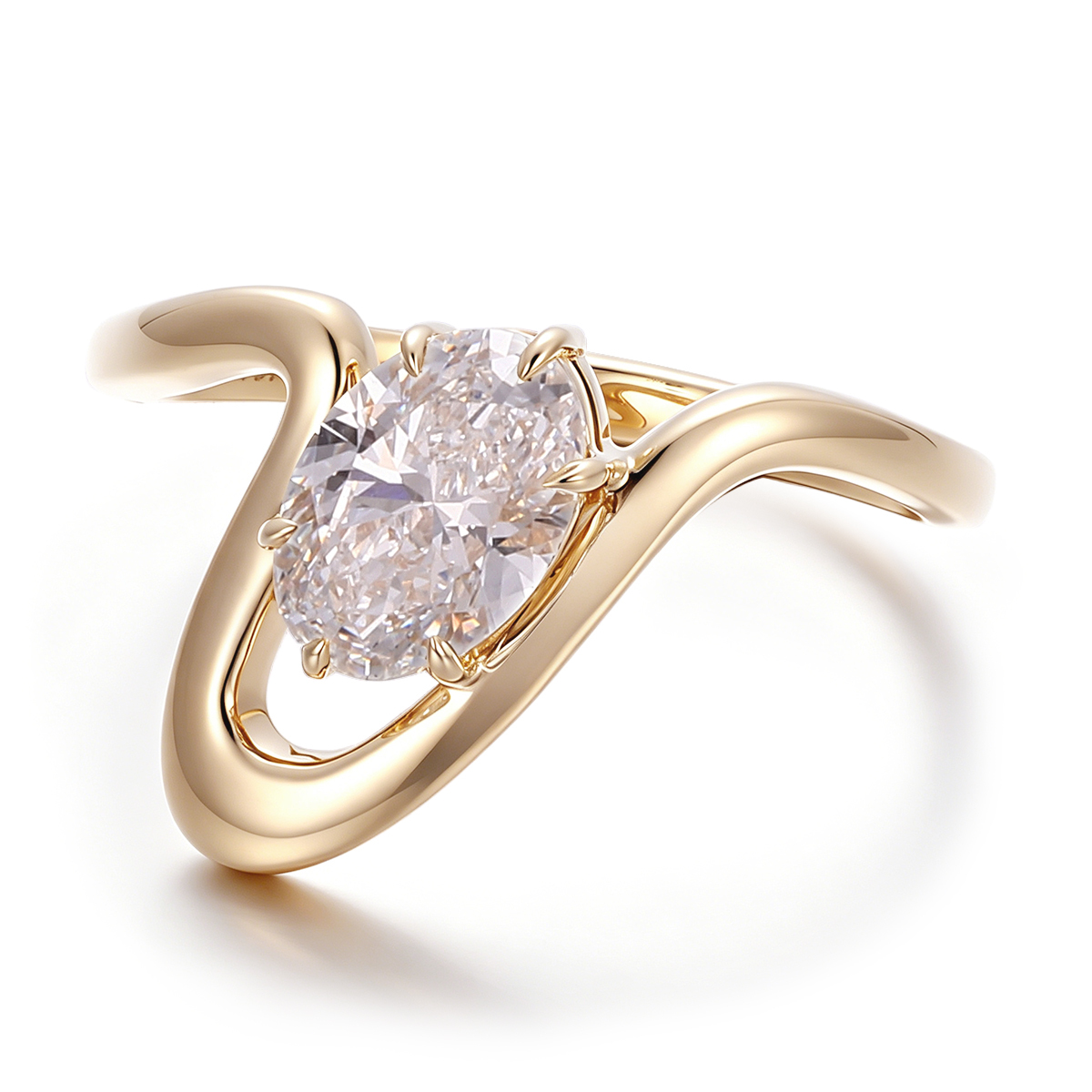925silver  lab diamond ring