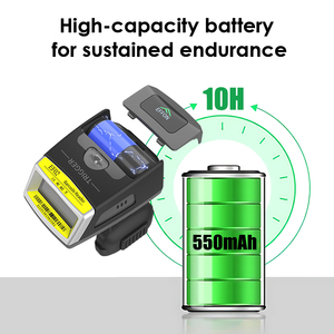 EF02 scanner de codes à barres industriel <span class=keywords><strong>QR</strong></span> à anneau de doigt, <span class=keywords><strong>lecteur</strong></span> de codes android 1D 2D mains libres - Product Image 4