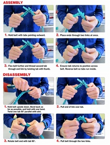 Courroie trapézoïdale réglable 3L à assemblage sans outils avec <span class=keywords><strong>manchon</strong></span> de courroie trapézoïdale de 5 pieds - Product Image 4