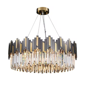 Zeal Lighting Hotel decorativo dorado sala de estar accesorios de iluminación colgantes candelabros de cristal de techo led - Product Image 6