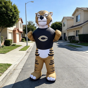 Costume da Mascotte Tigre Gonfiabile Gigante 3m in Tessuto Oxford Personalizzato con Logo per Squadre Sportive/Scuole/Stadi di Calcio/Eventi Sportivi - Product Image 6