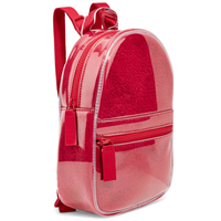 Mini sac à dos transparent en PVC personnalisé en usine avec sac à bandoulière à la mode en peluche souple