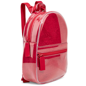 Factory Custom Mini PVC Clear <strong>Backpack</strong> with Soft Teddy Fashionable Shoulder Bag - Product Image 5