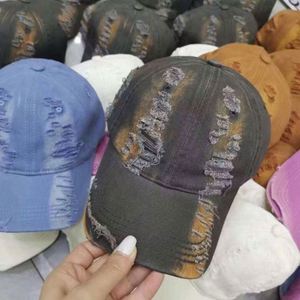 2024 Spring Summer New Arrival Vintage Worn Faded Cotton Distressed Unisex Sports Hat <b>Women</b> Men Fashion Baseball <b>Cap</b> - Product Image 2