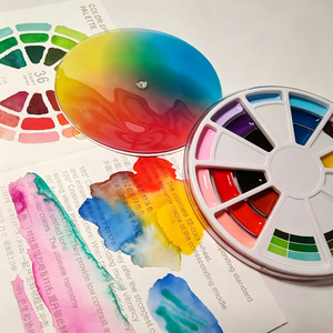 Set de Acuarelas, 36 Colores, Paleta Giratoria, Pintura de <span class=keywords><strong>Acuarela</strong></span> Sólida Opaca Portátil - Product Image 4