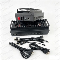110V 220V Desktop Click Farm 20-Port USB-Hub Mehrfach-Handy-Splitter Kompatibel mit Managementsoftware 20 USB-Hub-Gehäuse