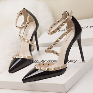 Vendita all'ingrosso di sandali con tacco alto con tacco alto Sexy Super alta a punta da donna - Product Image 6