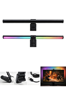 RGBIC Smart <strong>Light</strong> <strong>Monitor</strong> Bar Lamp USB Powered Curved PC Screen Modern Style ABS Material for Bedroom Gaming &amp; Lighting - Product Image 1
