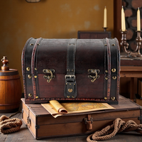 Boîte de rangement et organisateur de souvenirs en bois brun de luxe, de haute qualité, personnalisée, en forme carrée, vente en gros d'usine