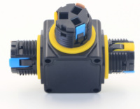 Boîtier de jonction étanche IP68 de type T à 3 voies pour câble, 24A 450VAC, certifié CE UKCA ETL, kit de raccordement souterrain pour éclairage LED de piscine