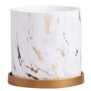 <span class=keywords><strong>Pot</strong></span> de fleur marbré plante verte peau de tigre <span class=keywords><strong>orchid</strong></span>ée <span class=keywords><strong>pot</strong></span> en céramique respirant avec plateau - Product Image 6