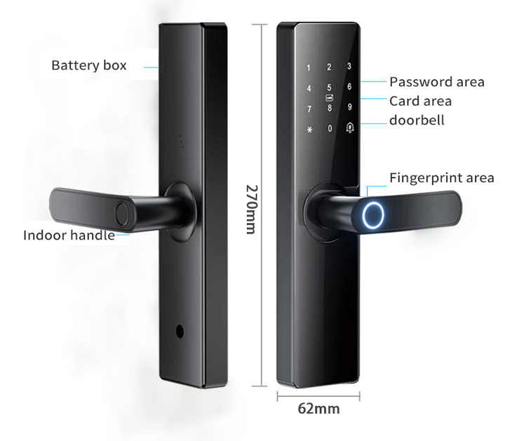 Smartier Tuya Smartphone App - Unlock Digital Keypad Door Lock