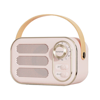 Altavoz Bluetooth Portátil Recargable Popular con Radio FM, Altavoz Bluetooth con Radio Retro y Ranura para Tarjeta TF