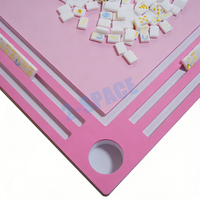 Nouveau design Plateau de jeu carré pour 4 joueurs, Tapis de Mahjong flottant et imperméable pour piscine, Table flottante 34 pouces