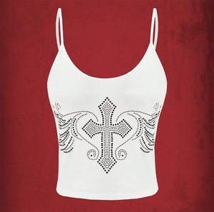 <strong>Women's</strong> Rhinestone <strong>Tanks</strong> Camisole Crop <strong>Top</strong> <strong>Women</strong> Sleeveless Slim Crystal Camis <strong>Tank</strong> <strong>Top</strong> - Product Image 4
